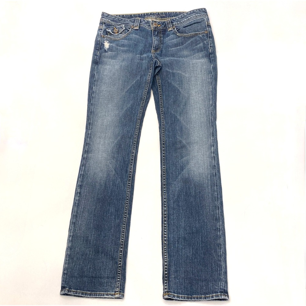 Banana Republic Jeans Womens 8 Distressing Low Rise 90s Made in USA 34x32